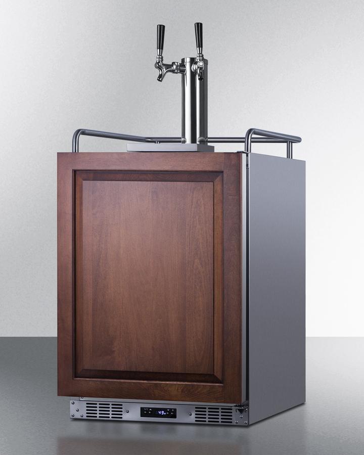 Summit SBC682PNRCFTWIN 24" Wide Built-In Cold Brew Coffee Kegerator (Panel Not Included)