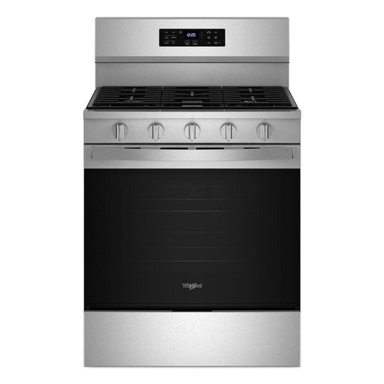 Whirlpool WFGS5030RS 30-Inch Gas Range With Air Cooking Technology, No Preheat Air Fry And Air Baking And Self Clean