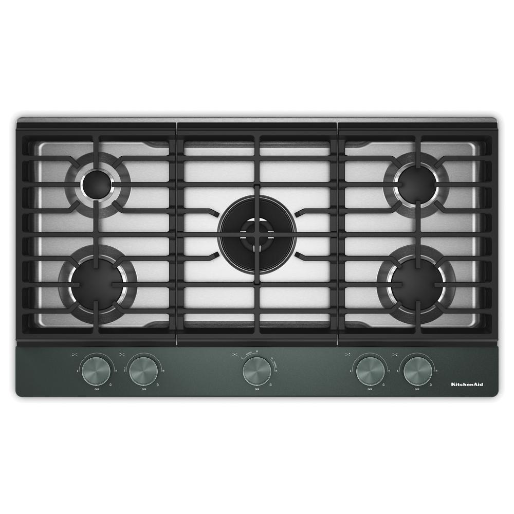 Kitchenaid KCGK536SJP Kitchenaid® 36 In. Gas Cooktop With 5 Burners And Integrated Wok Grate