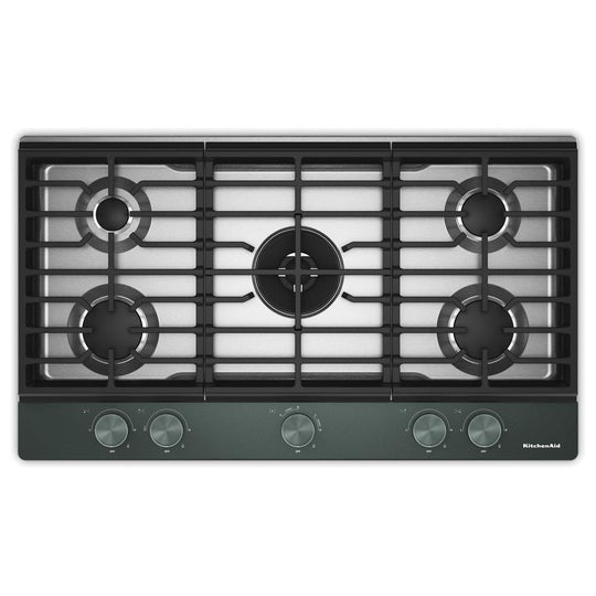 Kitchenaid KCGK536SJP Kitchenaid® 36 In. Gas Cooktop With 5 Burners And Integrated Wok Grate