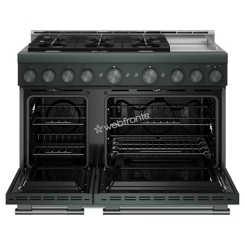 Kitchenaid KFGD948SJP Kitchenaid® 48-Inch 6 Burner Commercial-Style Gas Range With Griddle