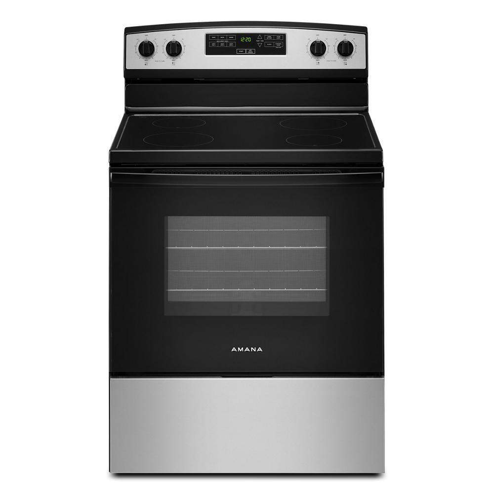 Amana AER6203MSS 30-Inch Amana® Electric Range With Extra-Large Oven Window