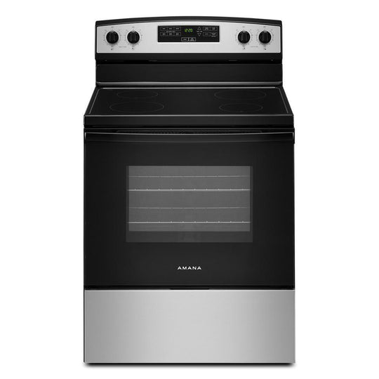 Amana AER6203MSS 30-Inch Amana® Electric Range With Extra-Large Oven Window
