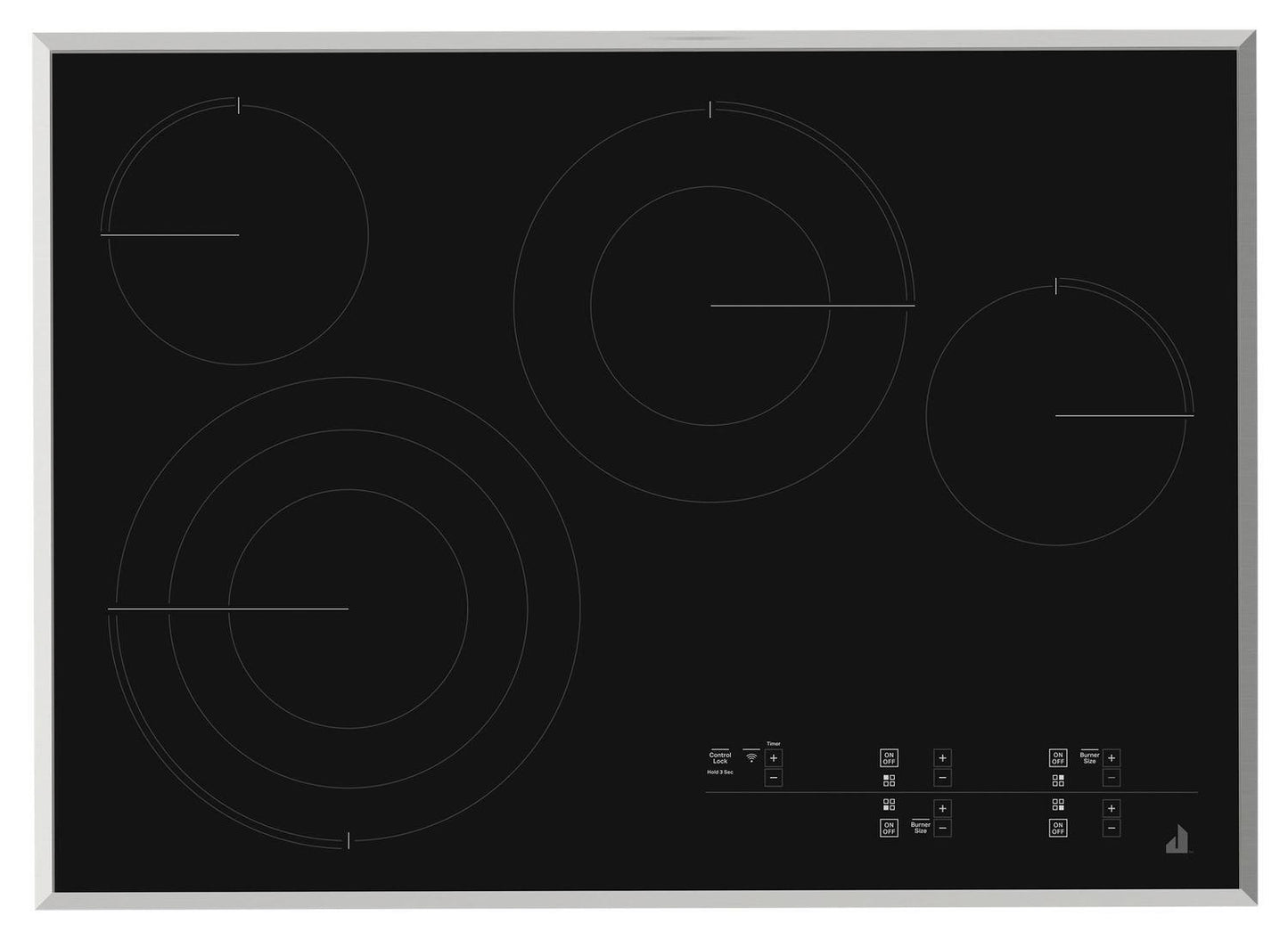 Jennair JEC4430HS Lustre Stainless 30" Electric Radiant Cooktop With Glass-Touch Electronic Controls Stainless Steel