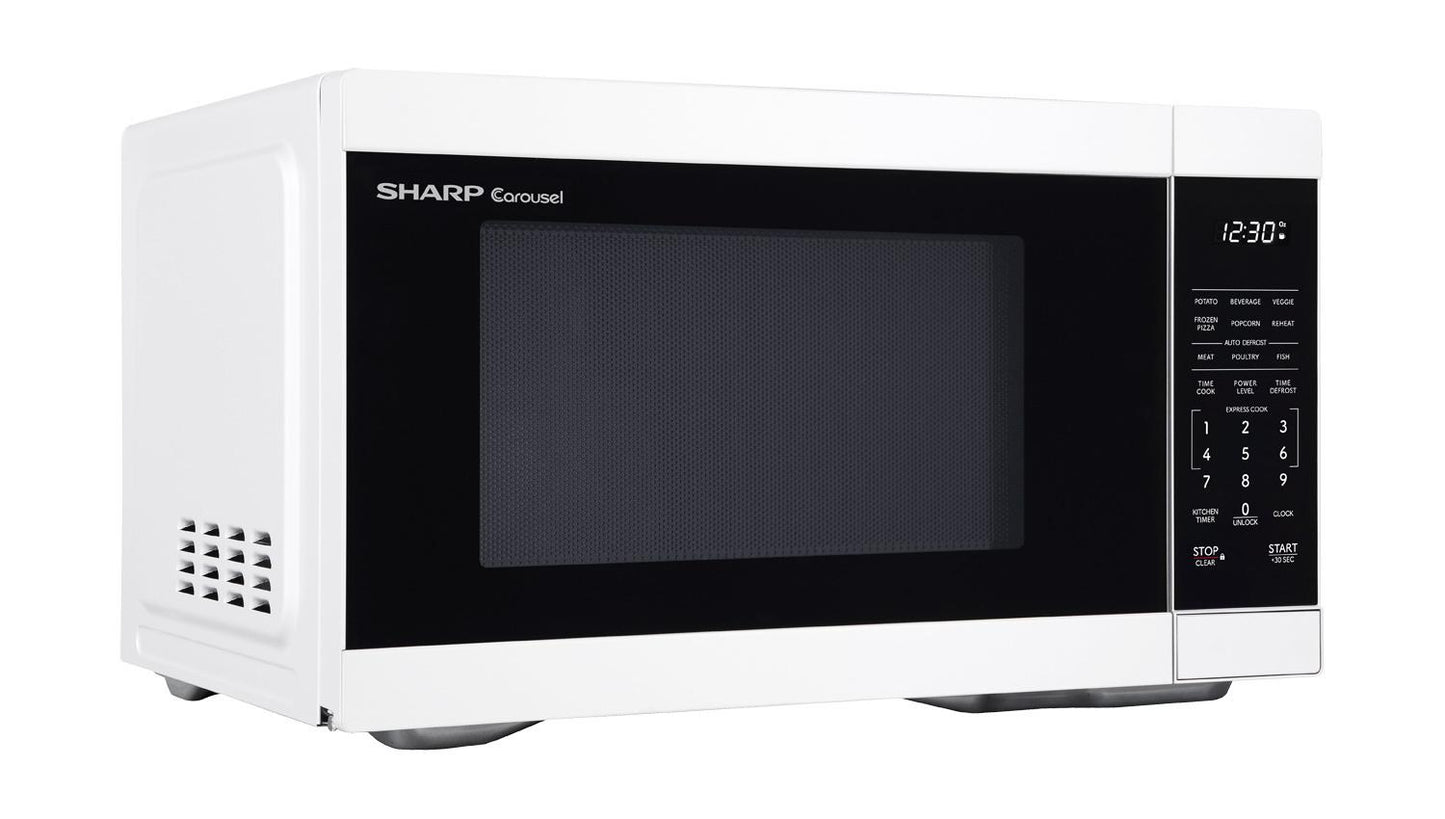 Sharp SMC1161KW Sharp 1.1 Cu. Ft. 1000W White Countertop Microwave Oven