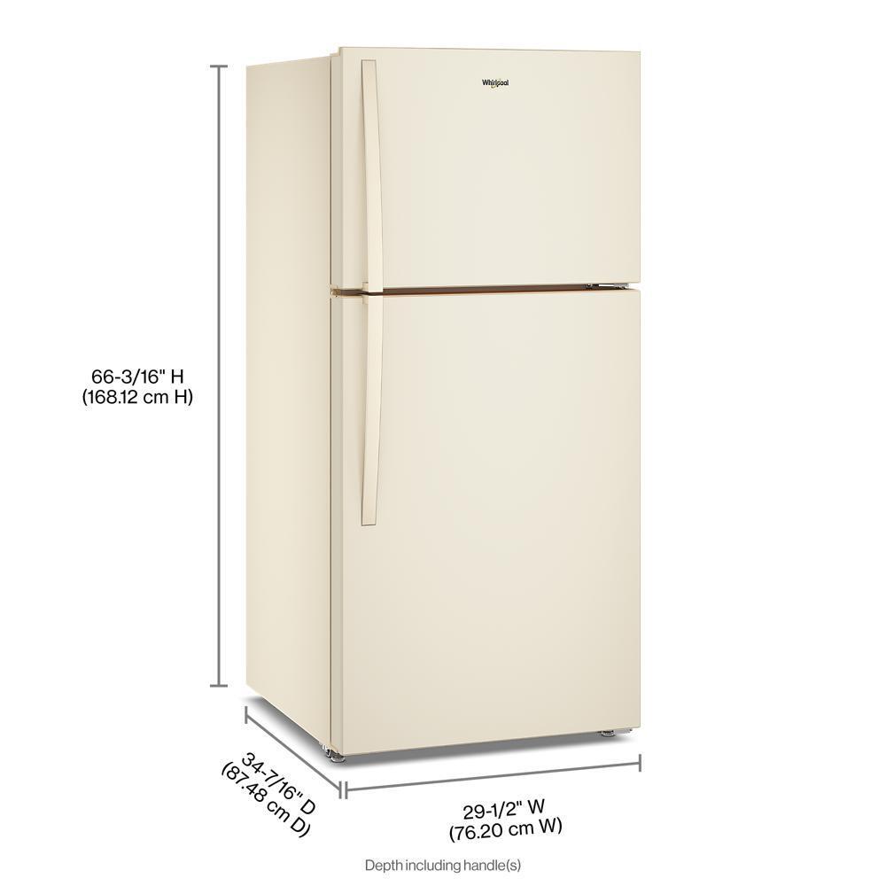 Whirlpool WRTX7419ST Whirlpool® 29.5-Inch Wide Top Freezer Refrigerator With Total Coverage Cooling- 19.2 Cu. Ft.