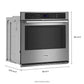 Maytag MOES4030TZ 30-Inch Wide Single Wall Oven With Evenair™ True Convection System - 5.0 Cu. Ft.