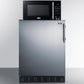 Summit MRF6BK2SSALHD Microwave/Refrigerator Combination With Allocator