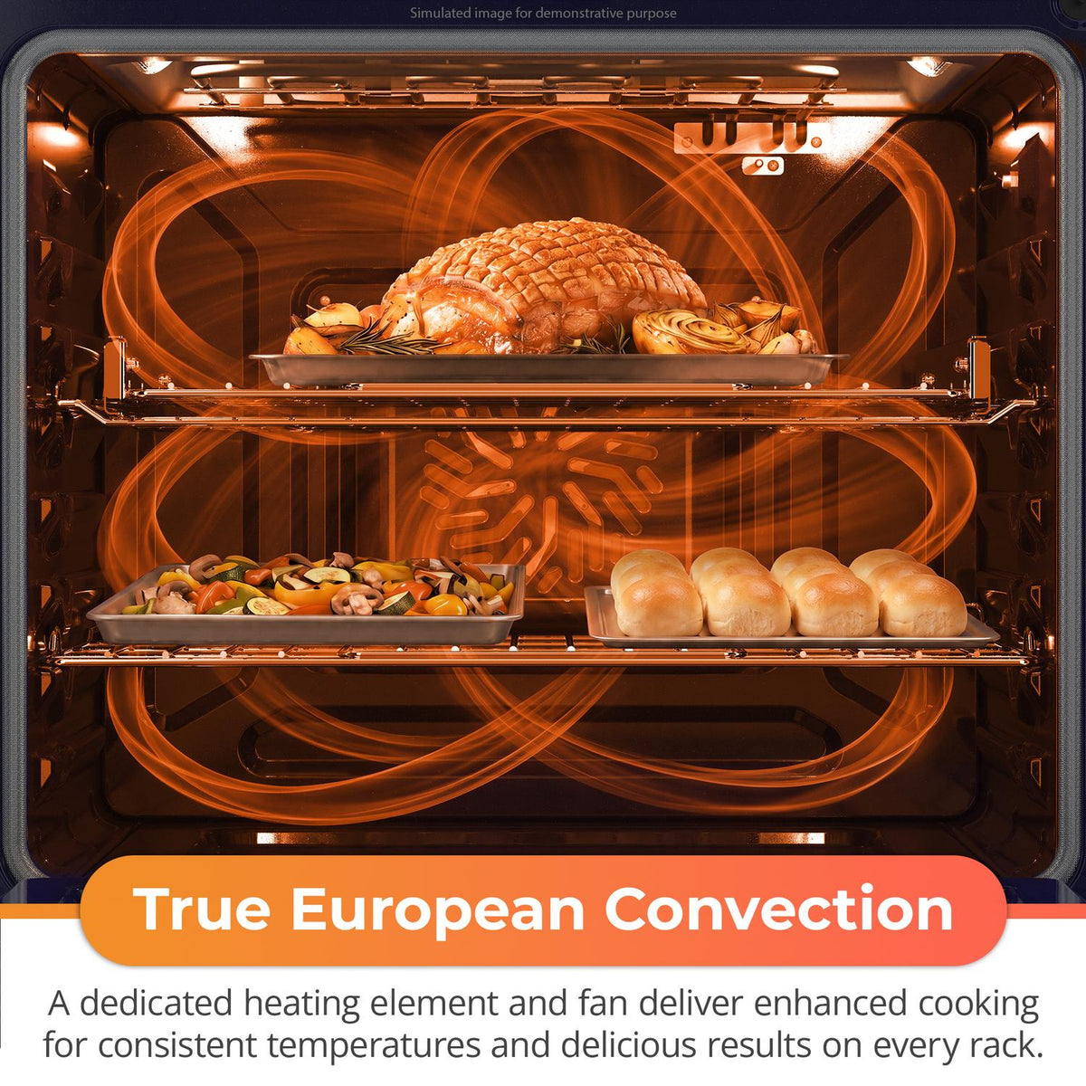 Sharp SSR3076SNS 30 In. 5 Burner 6.3 Cu. Ft. Slide-In Electric Range With True European Convection