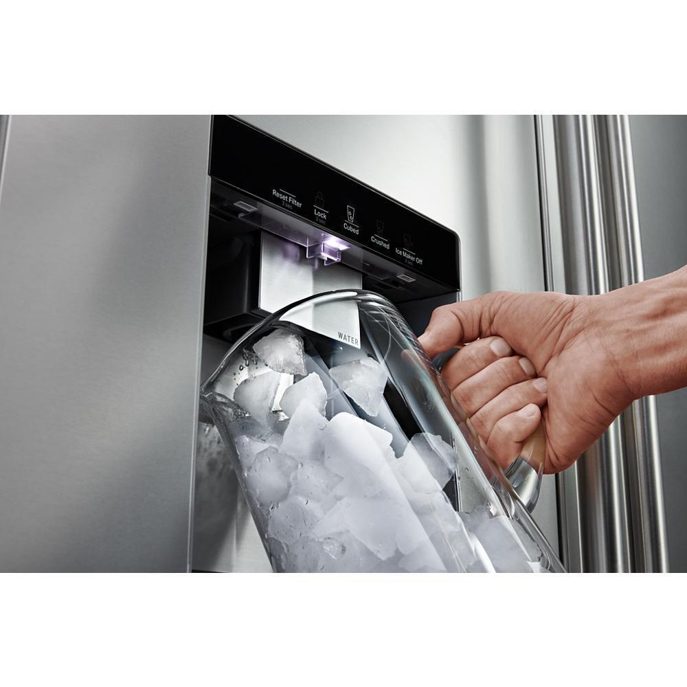 Maytag MRMF5436TZ Maytag® 29 Cu. Ft. Xl Capacity French Door Bottom Mount Refrigerator With In-Door-Ice® Dispensing System