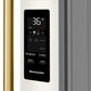Kitchenaid KRFF436SPL 30 Cu. Ft. 36-Inch French Door Refrigerator With Exterior Water And Ice Dispenser And Wood-Look Sliding Tray In Porcelain White