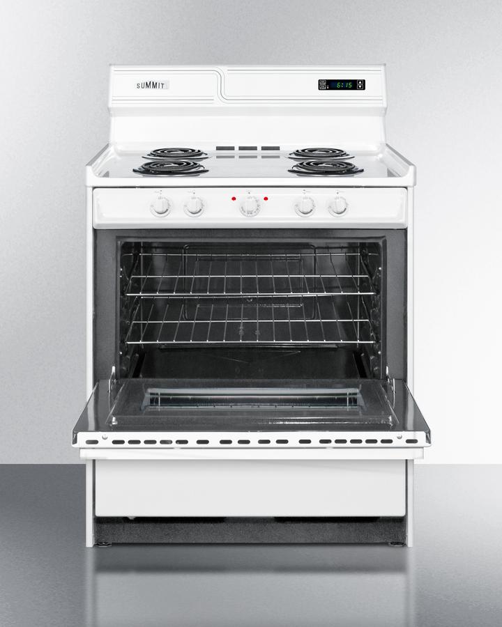 Summit WEM230KW 30" Wide Electric Coil Top Range