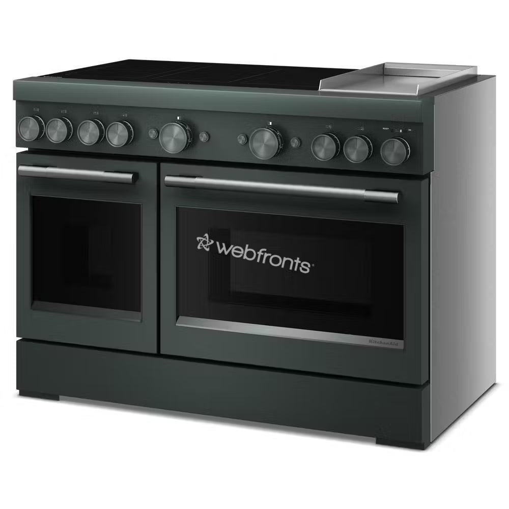 Kitchenaid KFID948SJP 48-Inch 6-Element Induction Freestanding Commercial-Style Range With Griddle