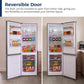Sharp SJB1045SNS 10.4 Cu. Ft. Counter Depth 24 In. Bottom Freezer 2-Door Refrigerator With Reversible Door In Stainless Steel