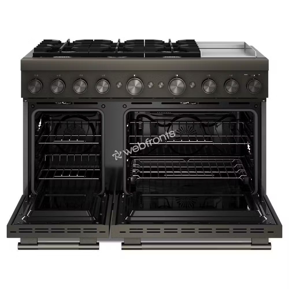 Kitchenaid KFDD948SBE 48-Inch 6 Burner Commercial-Style Dual Fuel Range With Griddle