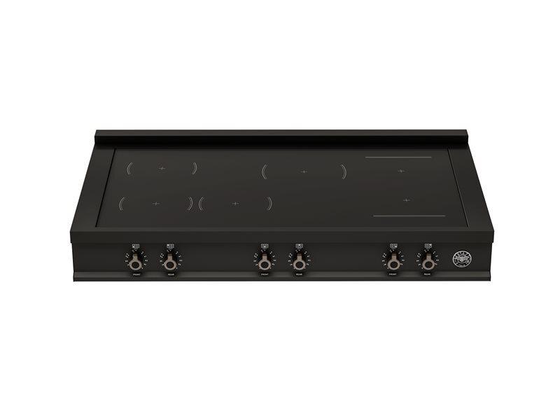 Bertazzoni PRO48RT6ICAT 48" 6 Induction Zones Rangetop Carbonio