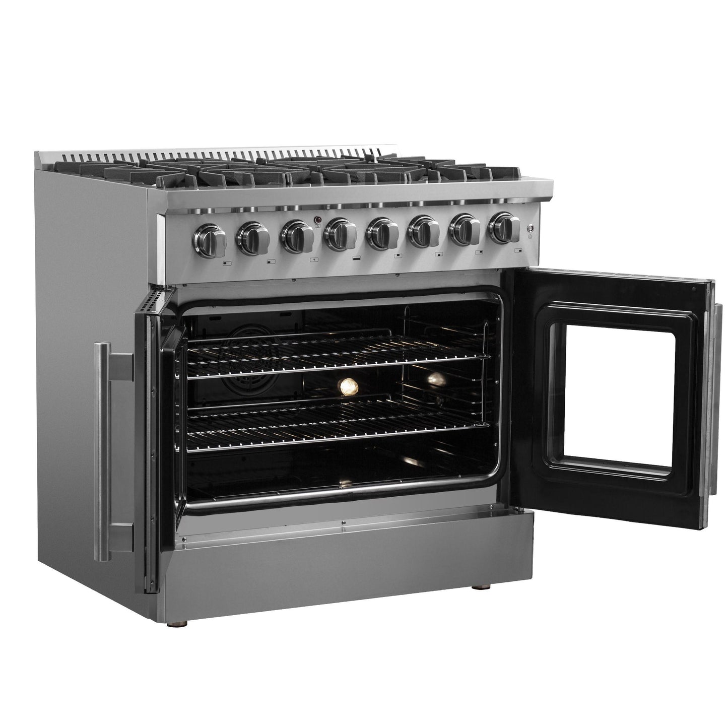 Forno FFSGS635636 Forno Galiano 36" Freestanding French Door Dual Fuel Range