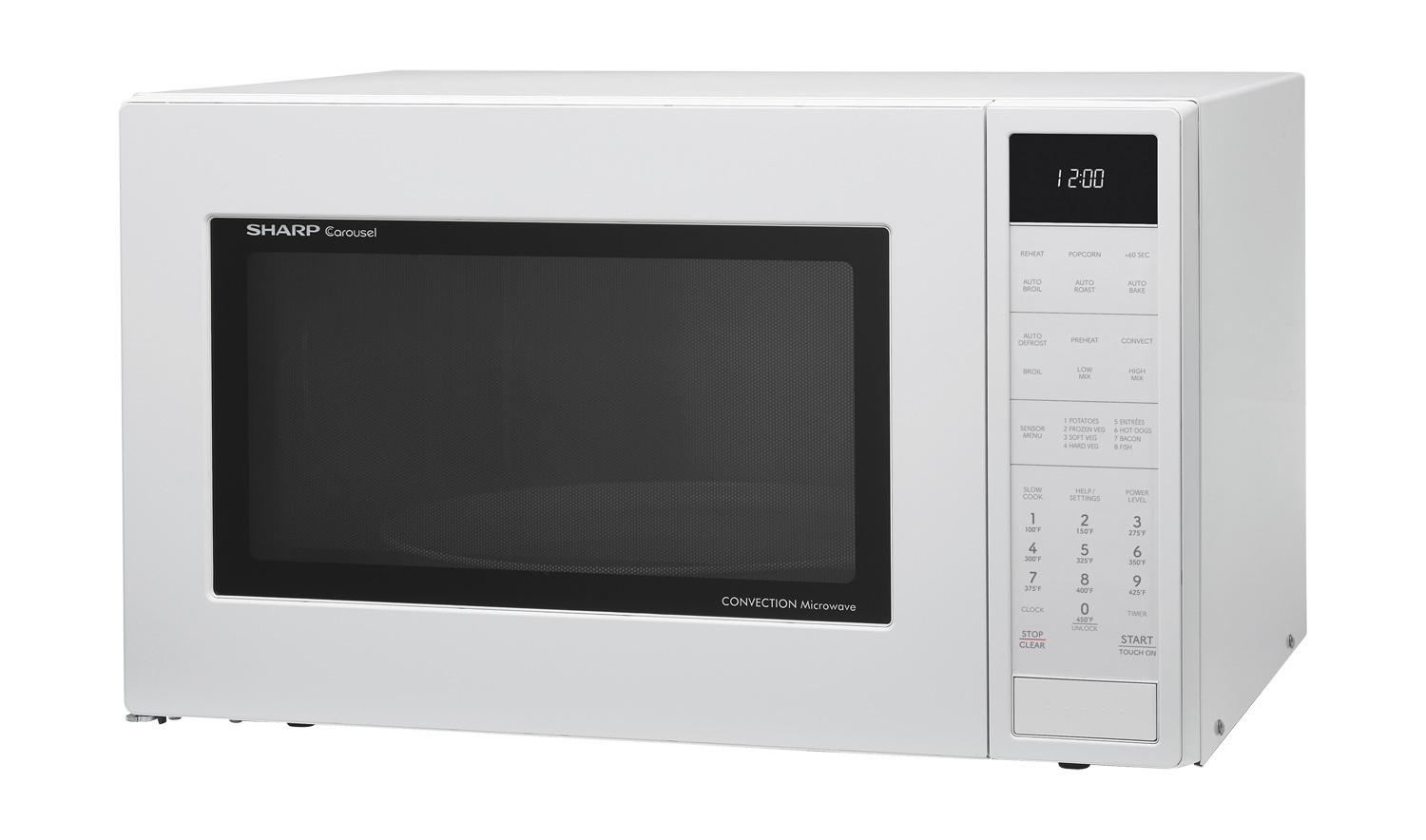 Sharp SMC1585KW Sharp 1.5 Cu. Ft. 900W White Convection Countertop Microwave Oven