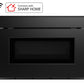 Sharp SMD2479MB Sharp 24 In. 1.2 Cu. Ft. Deco Series Built-In Smart Microwave Drawer™ Oven With Easy Wave Open In Black