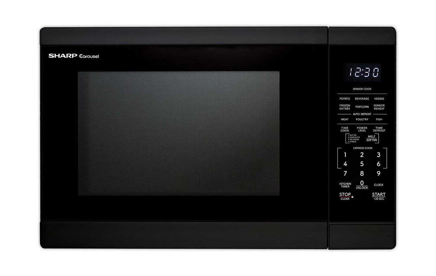 Sharp SMC1461KB Sharp 1.4 Cu. Ft. 1100W Black Countertop Microwave Oven