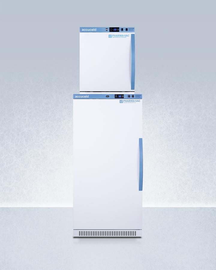 Summit ARS8PVAFZ1PVSTACKLHD 24" Wide Performance Series All-Refrigerator/All-Freezer Combination