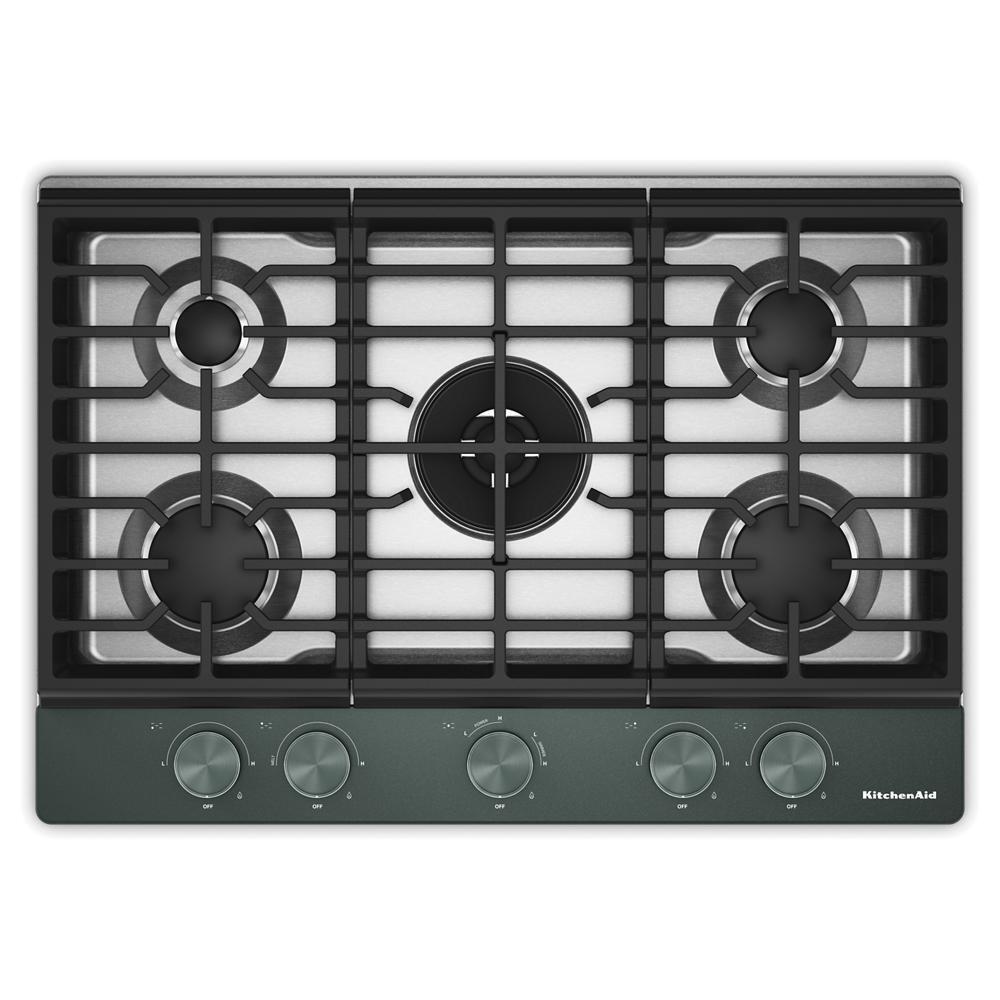 Kitchenaid KCGK730SJP Kitchenaid® 30 In. Gas Cooktop With 5 Burners And Integrated Wok Grate