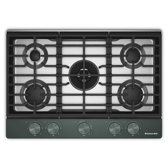 Kitchenaid KCGK730SJP Kitchenaid® 30 In. Gas Cooktop With 5 Burners And Integrated Wok Grate