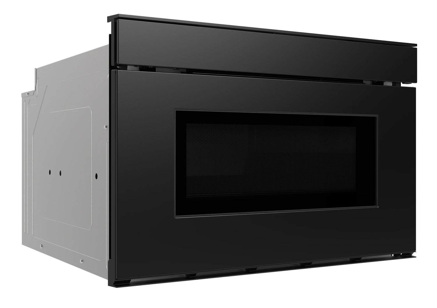 Sharp SMD2479MB Sharp 24 In. 1.2 Cu. Ft. Deco Series Built-In Smart Microwave Drawer™ Oven With Easy Wave Open In Black