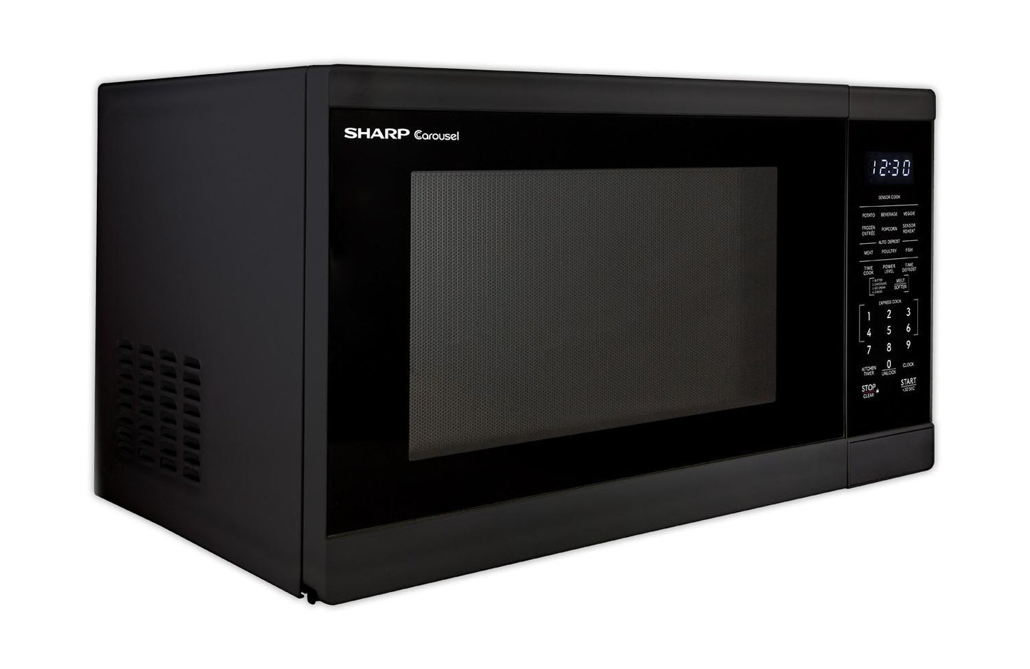 Sharp SMC1461KB Sharp 1.4 Cu. Ft. 1100W Black Countertop Microwave Oven