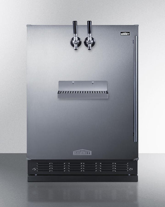 Summit SBC7BRSFRTPCFLHD 24" Wide Front Tap Built-In Cold Brew Coffee Kegerator
