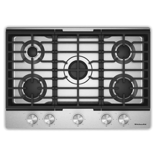 Kitchenaid KCGK330SSS Kitchenaid® 30 In. Gas Cooktop With 5 Versatile Burners