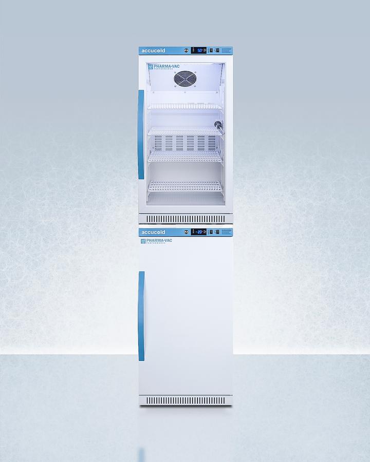 Summit ARG31PVBIADAAFZ2PVBIADASTACK 20" Wide Performance Series All-Refrigerator/All-Freezer Combination
