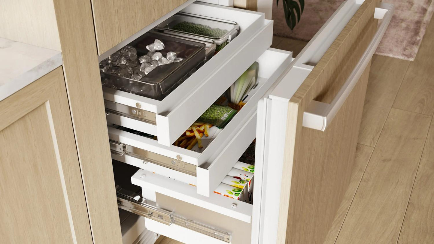 Bosch B30IB100SP Benchmark®, Vario Built-In Fridge-Freezer With Freezer At Bottom, 30'', Soft Close Flat Hinge