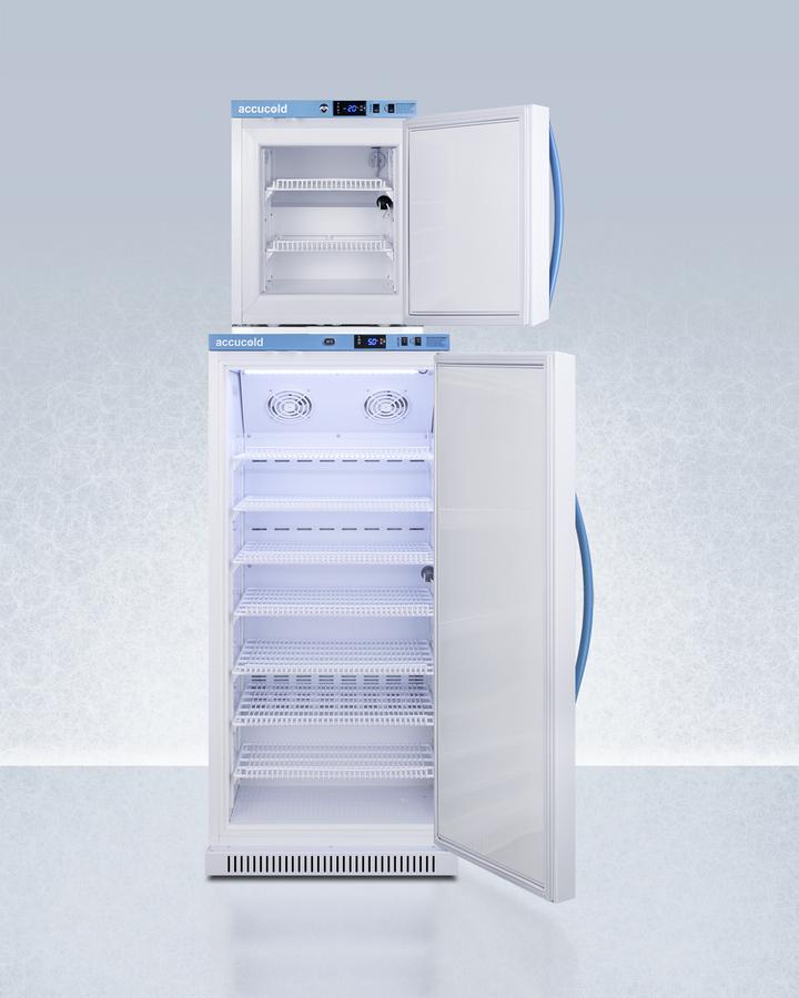 Summit ARS8PVAFZ1PVSTACK 24" Wide Performance Series All-Refrigerator/All-Freezer Combination