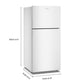 Amana ARTX2019SW 30-Inch Wide Top-Freezer Refrigerator With Dual Crisper Drawers-19 Cu. Ft.