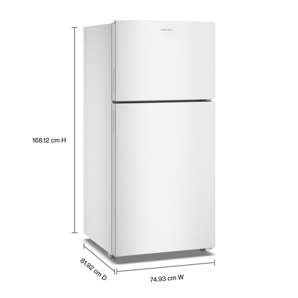 Amana ARTX2019SW 30-Inch Wide Top-Freezer Refrigerator With Dual Crisper Drawers-19 Cu. Ft.