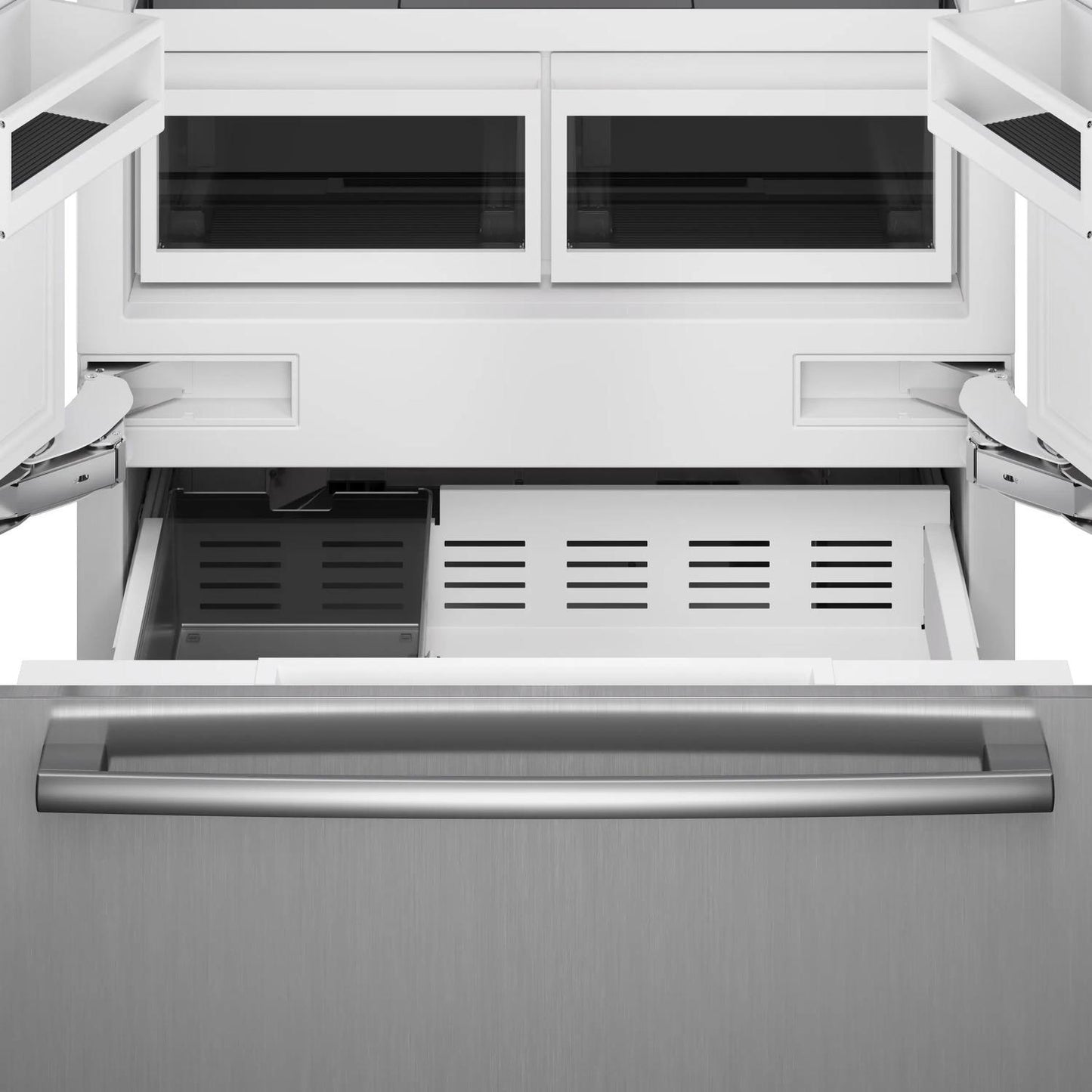 Bosch B36BT130NS Benchmark®, Vario Built-In Fridge-Freezer With Freezer At Bottom, 36'', Soft Close Flat Hinge