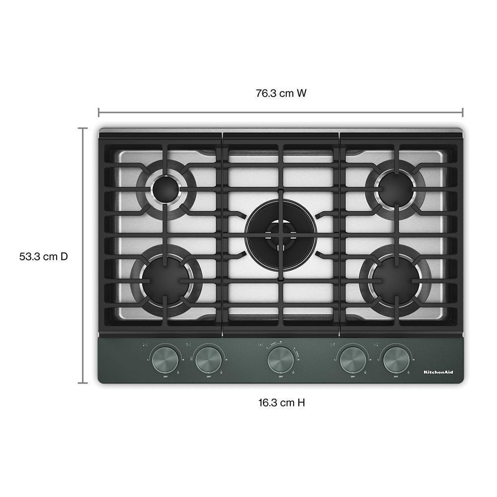Kitchenaid KCGK730SJP Kitchenaid® 30 In. Gas Cooktop With 5 Burners And Integrated Wok Grate