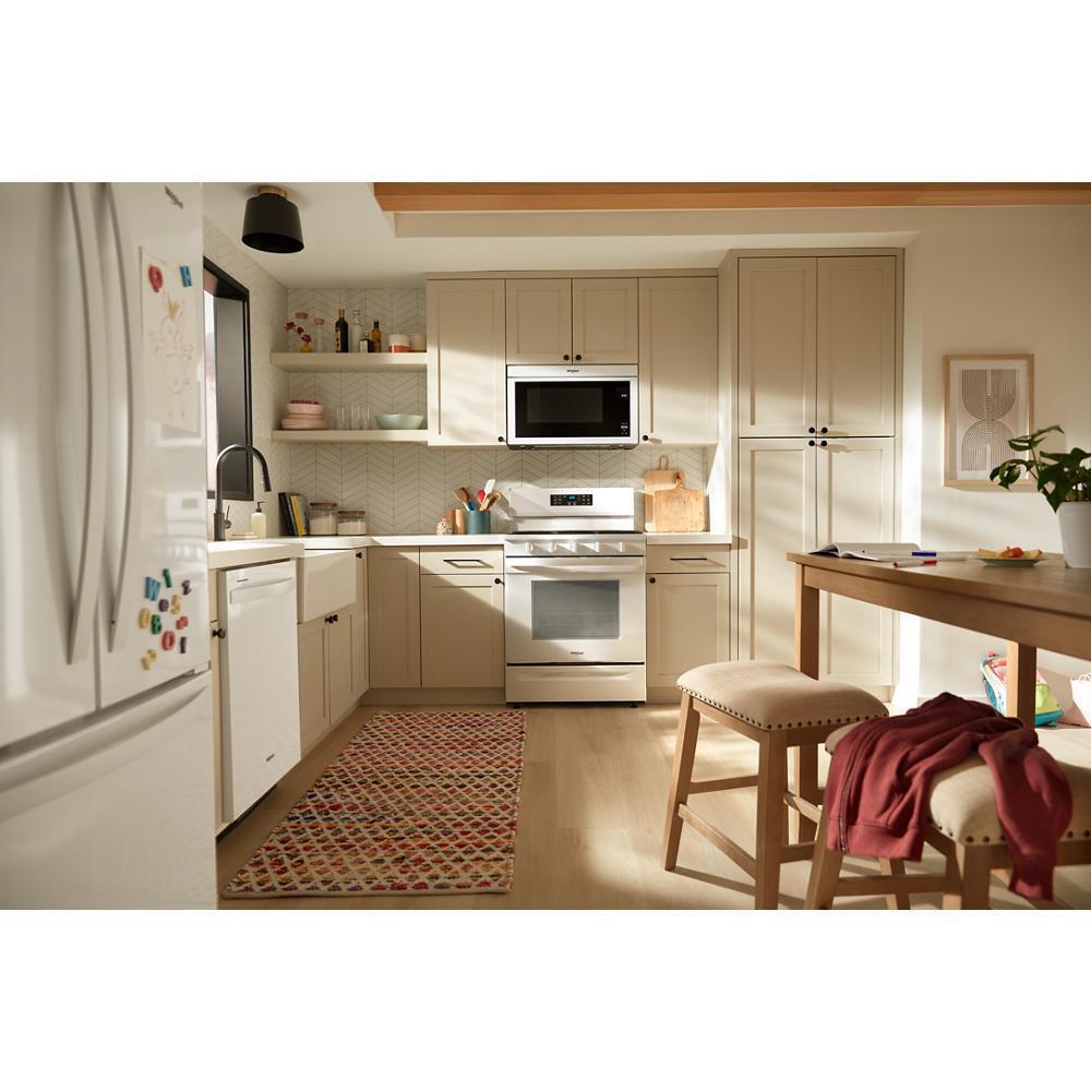 Whirlpool WFGS5730SW 30-Inch Gas Range With Air Cooking Technology And Ez-2-Lift™ Hinged Grates