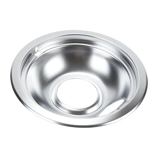 Jennair W10196406RW Electric Range Round Burner Drip Bowl, Chrome