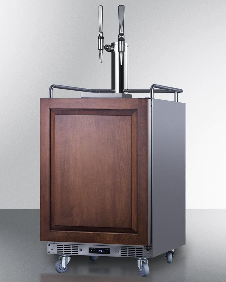 Summit SBC682PNRNCFTWIN 24" Wide Built-In Nitro Coffee Kegerator (Panel Not Included)