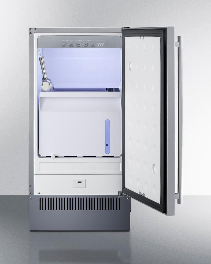 Summit BIM182OS 18" Wide Outdoor Clear Icemaker