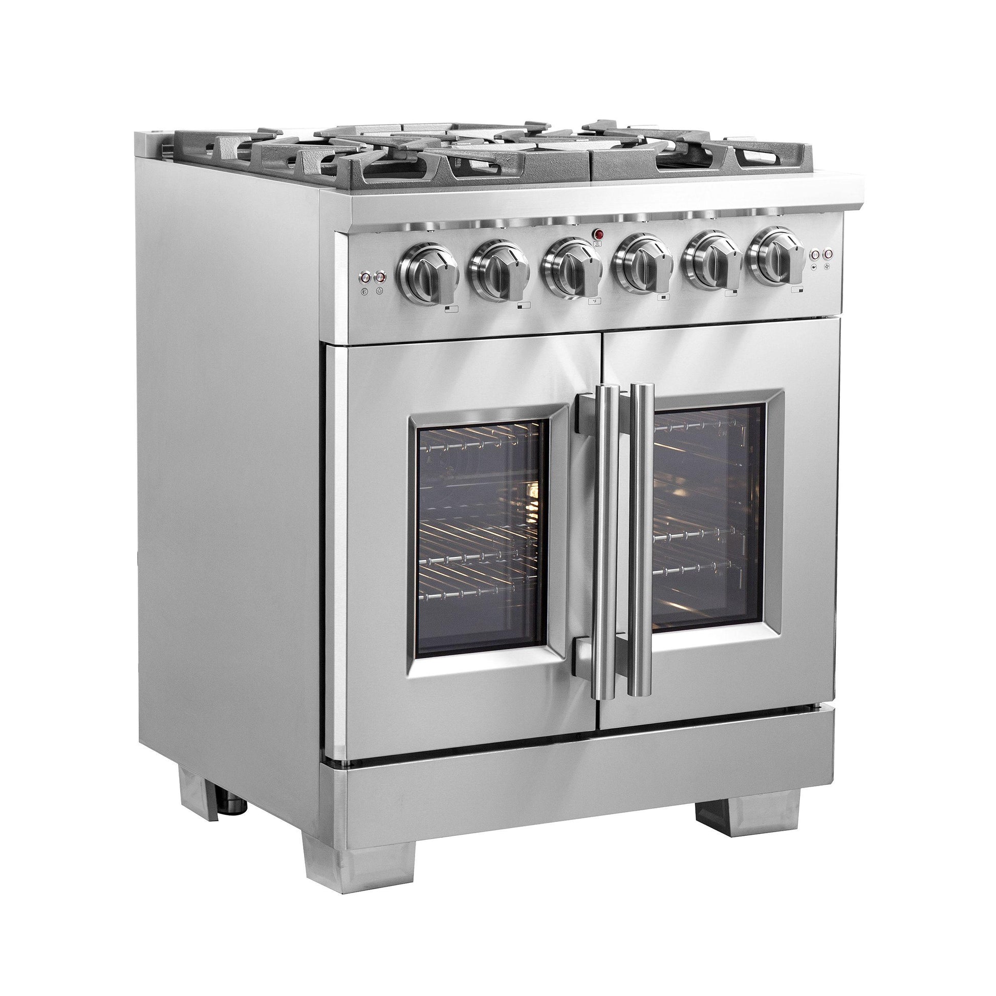 Forno FFSGS646030 Forno Capriasca 30" Freestanding French Door Gas Range