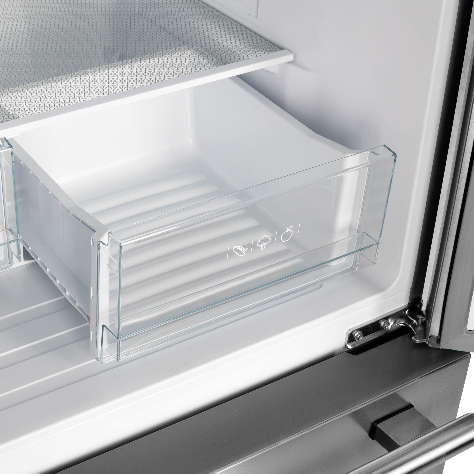 Forno FFFFD197431SB No Frost Refridgerator 31" French Door 17.5Cf. Vcm Stainless Steel With Ice Maker