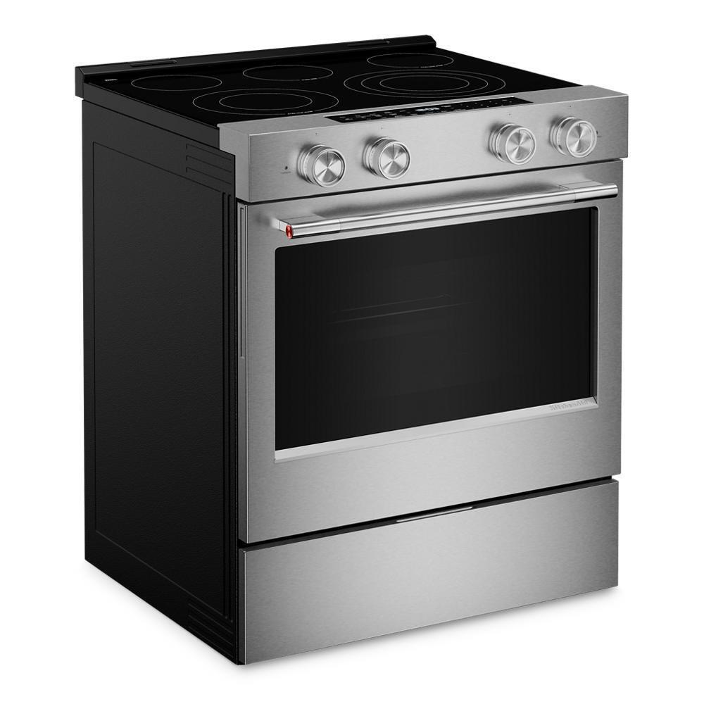 Kitchenaid KSES530SPS 5.3 Cu. Ft. Smart Slide-In Electric Range With Two Even-Heat&#8482; Hyper Elements And Convection Cooking Modes