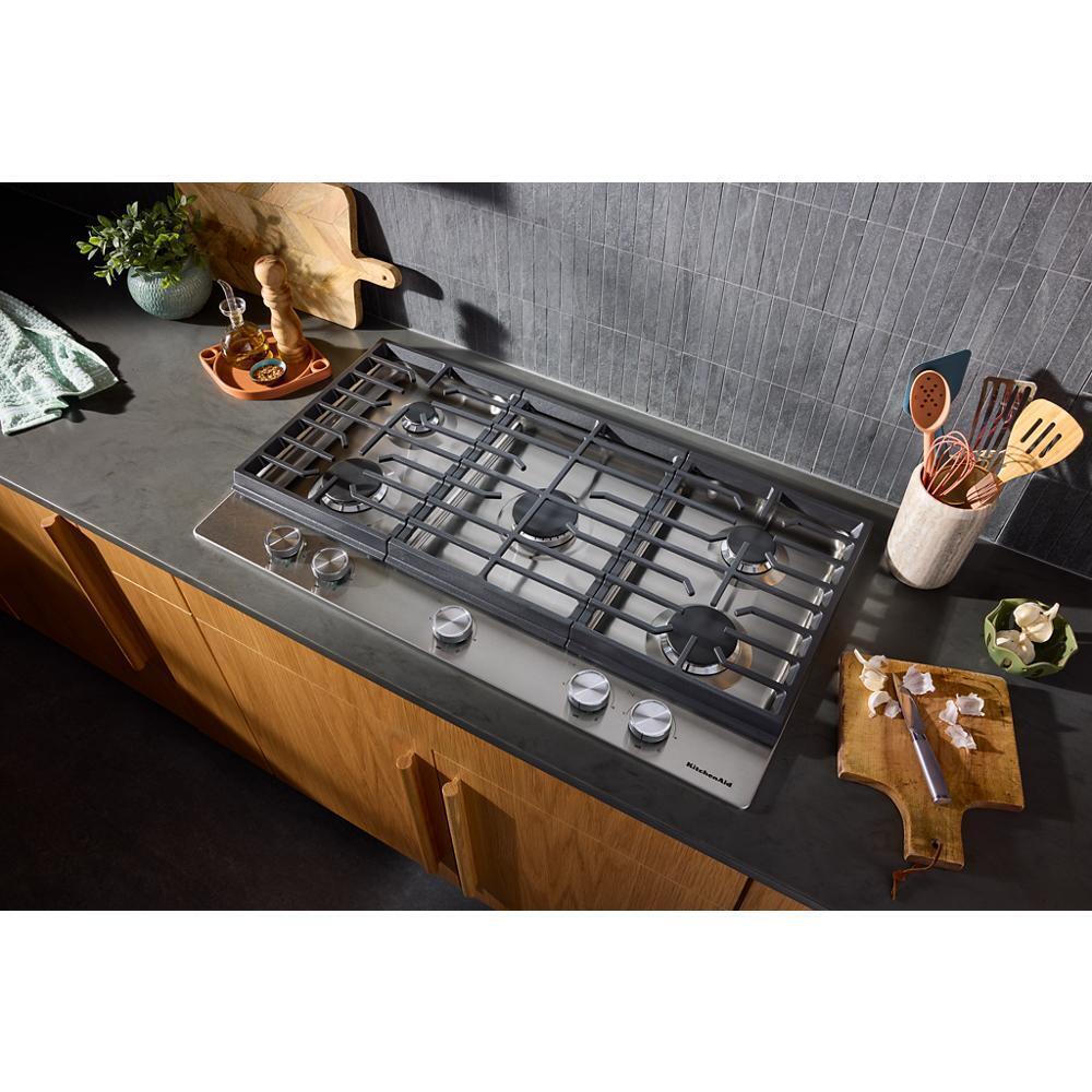 Kitchenaid KCGK336SSS Kitchenaid® 36 In. Gas Cooktop With 5 Versatile Burners