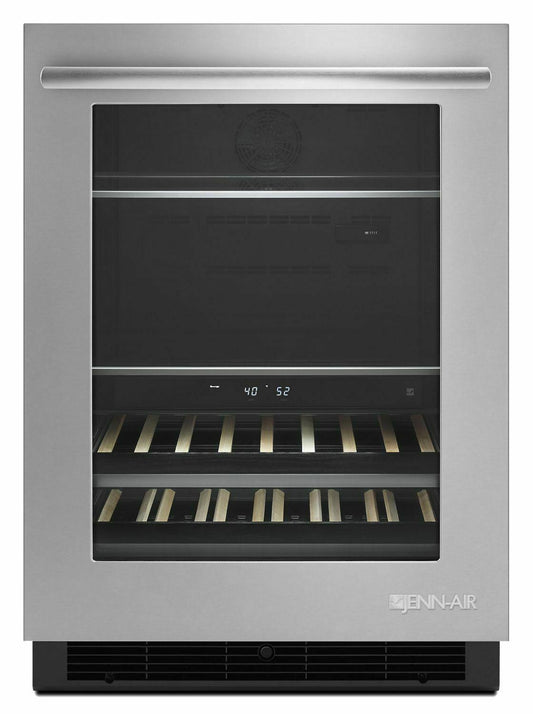 Jennair JUB24FLERS Euro-Style 24" Under Counter Beverage Center - Stainless Steel