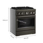 Kitchenaid KFDS930SBE 30-Inch 4 Burner Commercial-Style Dual Fuel Range With No Preheat Air Fry Mode