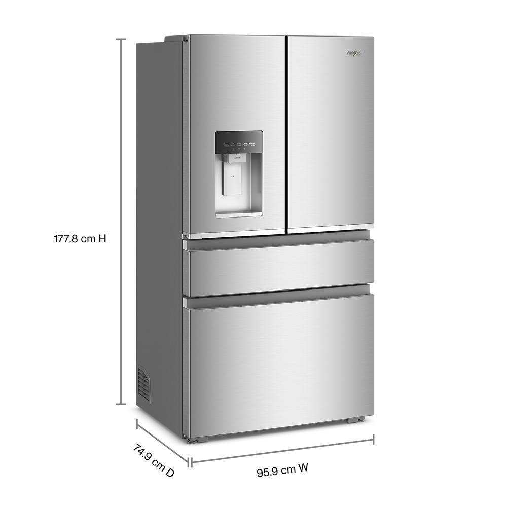 Whirlpool WRMC5036RZ 36-Inch Wide True Counter Depth 4-Door French Door Refrigerator - 22 Cu. Ft.