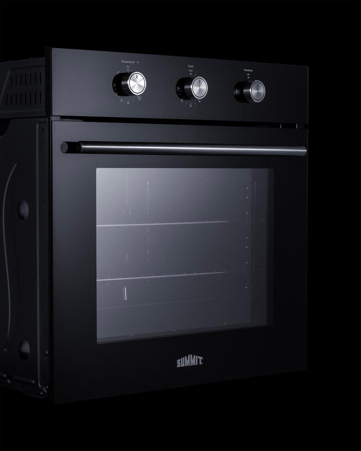 Summit SGW241BK 24" Wide Gas Wall Oven